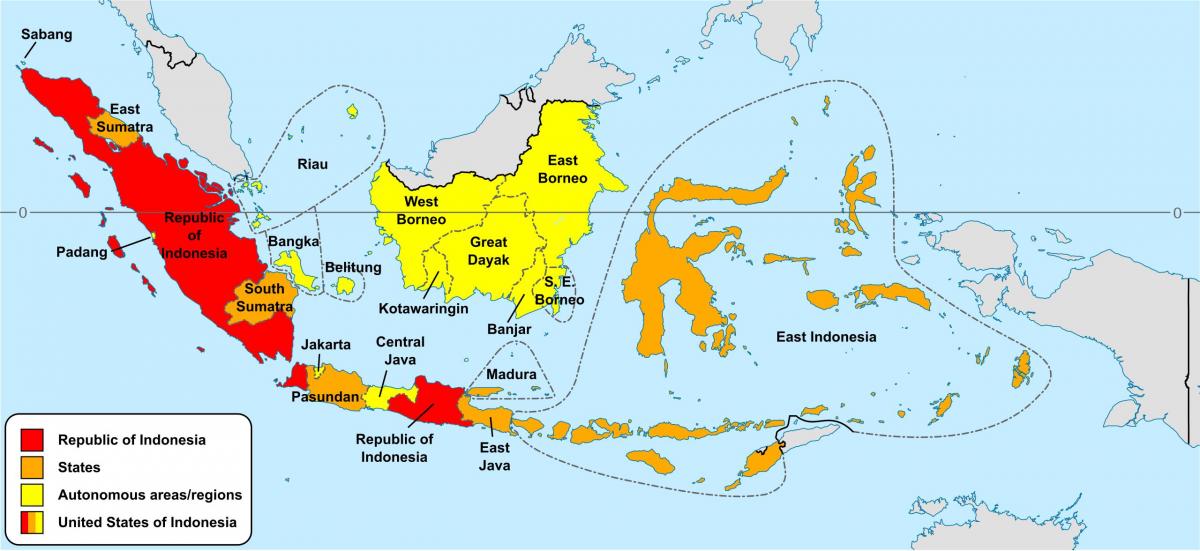 Mappa dell'Indonesia